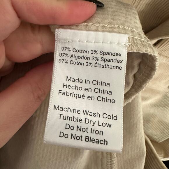 Tru Kolors Men's Tan Corduroy Button Down Collared Shirt Size XXL - Picture 5 of 11